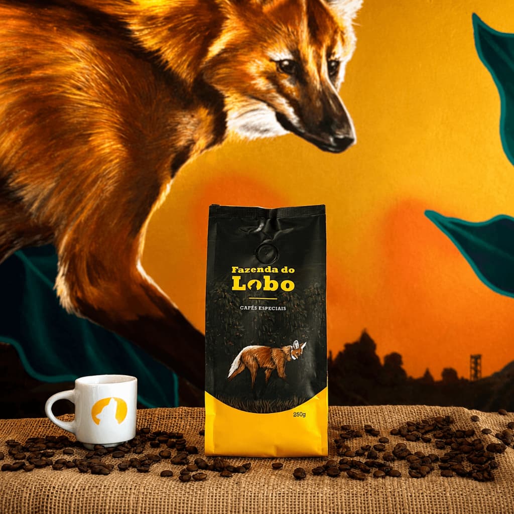 Café Especial 84Pts 250g em Grãos 100% Arábica Fazenda do Lobo