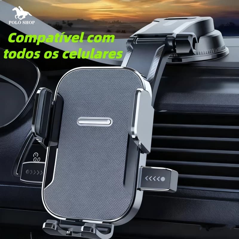 Suporte de Celular para Carro Universal Fixação Segura Antivibração para Painel