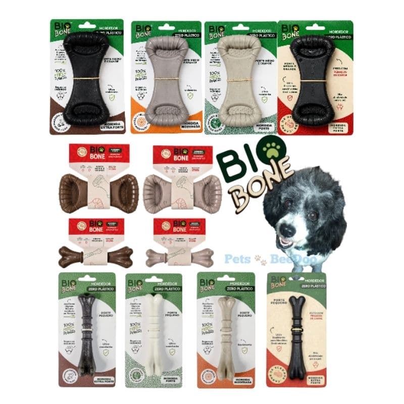 Mordedor Natural BioBone Ossão e Ossinho Feito de Plantas Cães