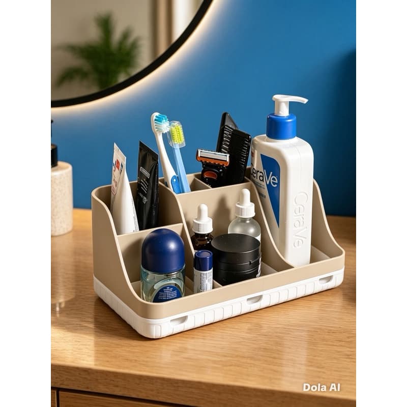 Cesto Organizador Multiuso para Banheiro | Organizador de Bancada | Porta Cosméticos