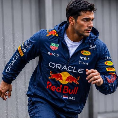 Jaqueta Corta Vento Masculina Red Bull Racing Impermeável Esportiva P ao XG Corrida Envio Rapido  Pronta Entrega