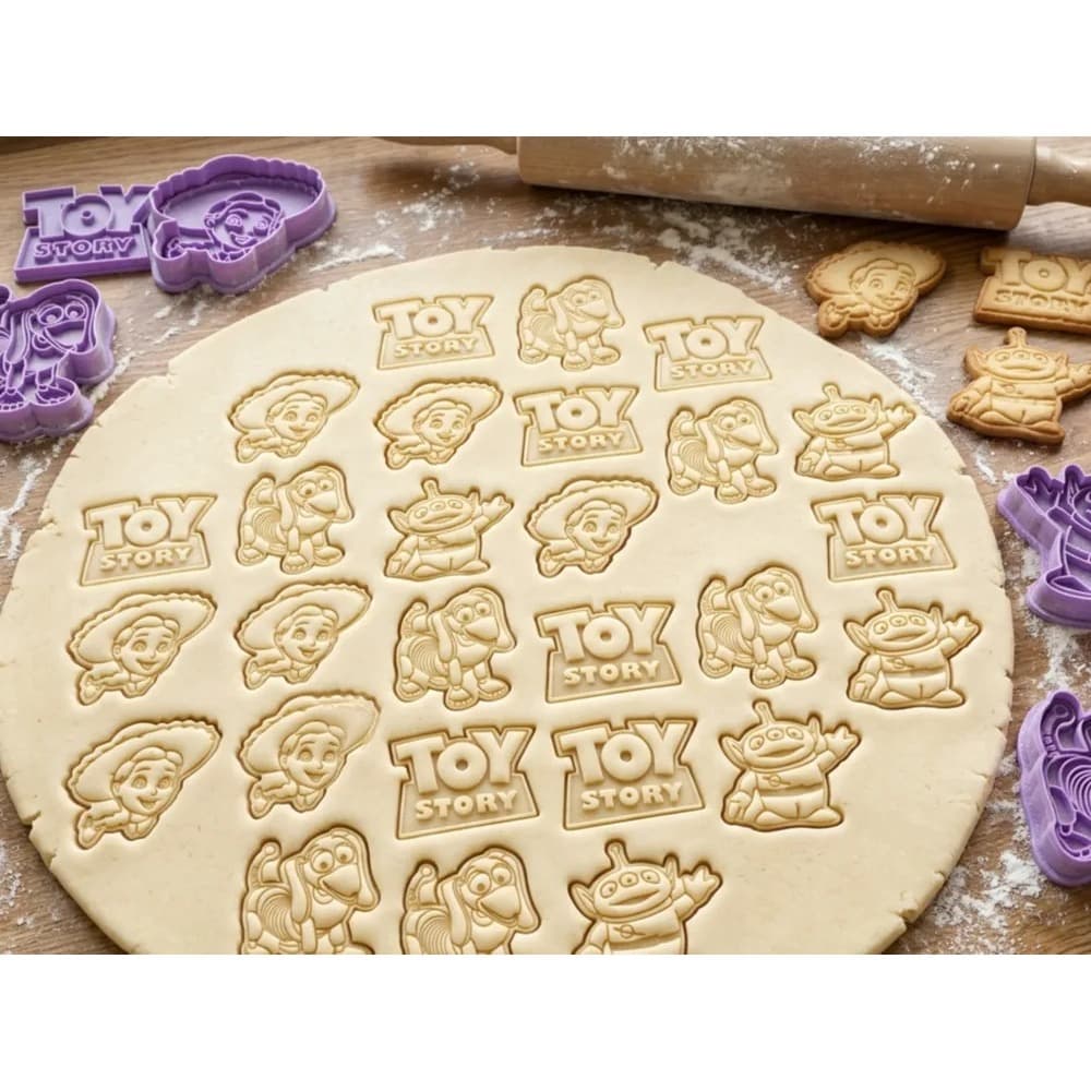 Kit com 4 Cortadores Toy Story | Biscoitos | Cookies | Pasta Americana | Massinha de Modelar