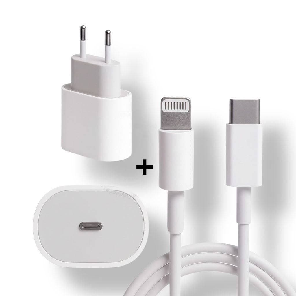 Kit Carregador De iPhone Fonte com Cabo Carregamento Rápido 20w USB-C