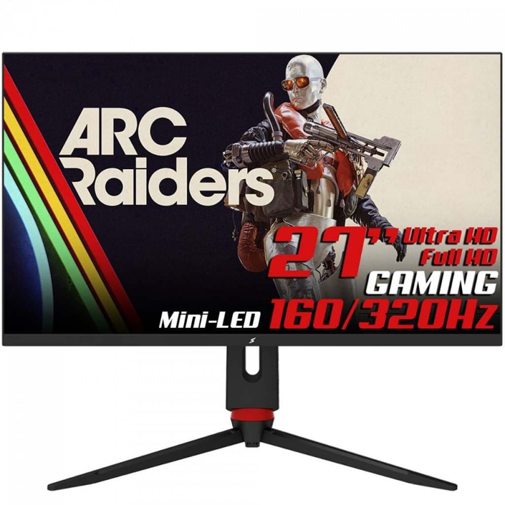 Monitor Gamer SuperFrame Wing 27 Pol MiniLED 4K Ultra HD 160Hz Full HD 320Hz SFWGFB-27320-DM
