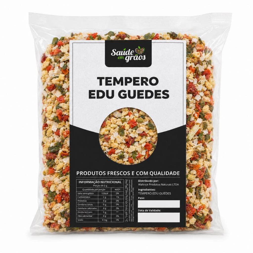 Tempero Edu Guedes Completo Premium Natural Condimento Para Carnes Frango Peixes Arroz Feijão 100g 250g 500g