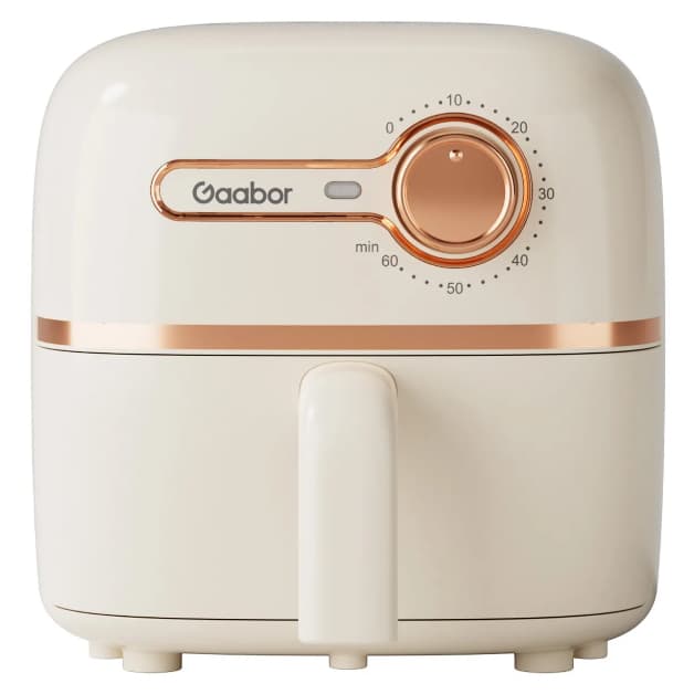Air Fryer Gaabor Pocket 1,4L 900W Branca Fritadeira Elétrica Sem Óleo Compacta Antiaderente Timer 200°C