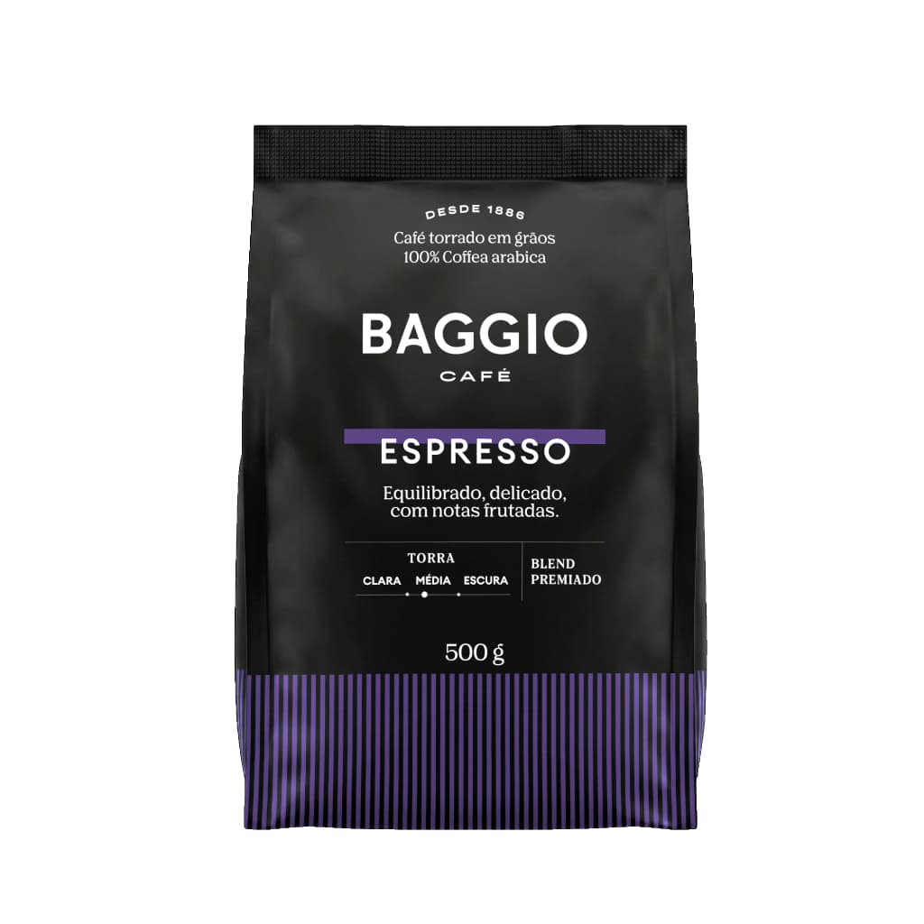 Baggio Café - Café em Grão - Blend Premiado -  Espresso 500g