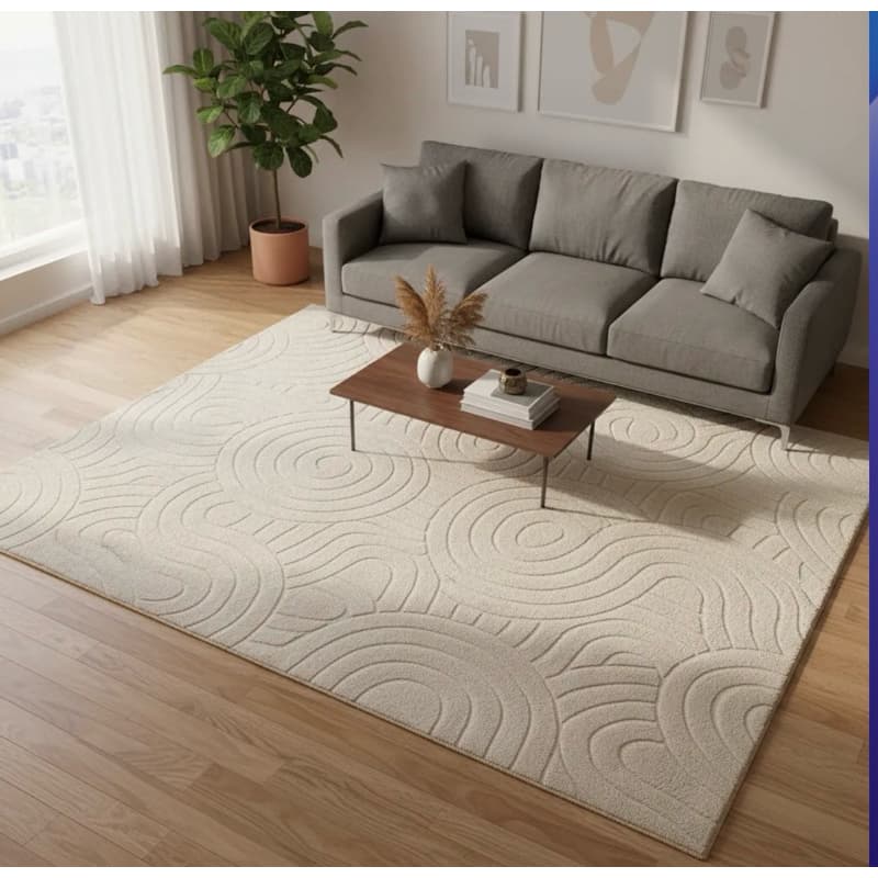 Tapete Sala Quarto Com Relevo antiderrapante 2,40x2,00 Harmoniza
