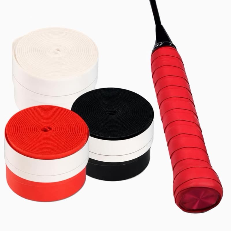 Kit com 3 Overgrip Liso ou Perfurado Pegajoso Adesivo para Raquete de Beach Tenis / Badminton / Squash