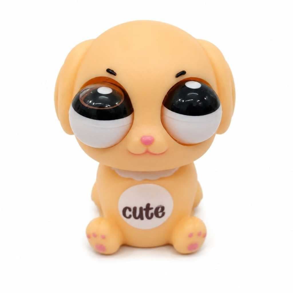 Brinquedo Cachorro Antiestresse Divertido Para Apertar Squishy Salta Olho 10 CM Criança 3 Anos +