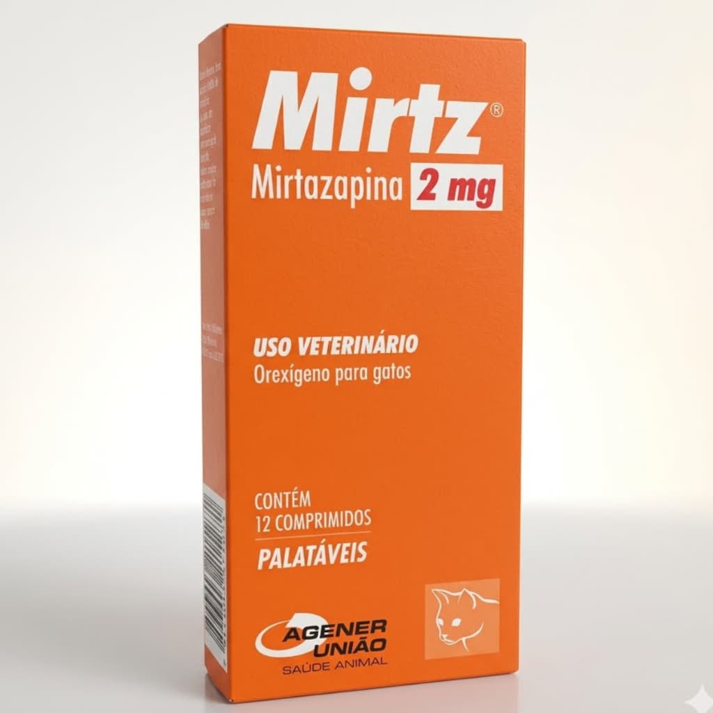 Mirtz 2mg Com 12 Comprimidos para Gatos - Agener União