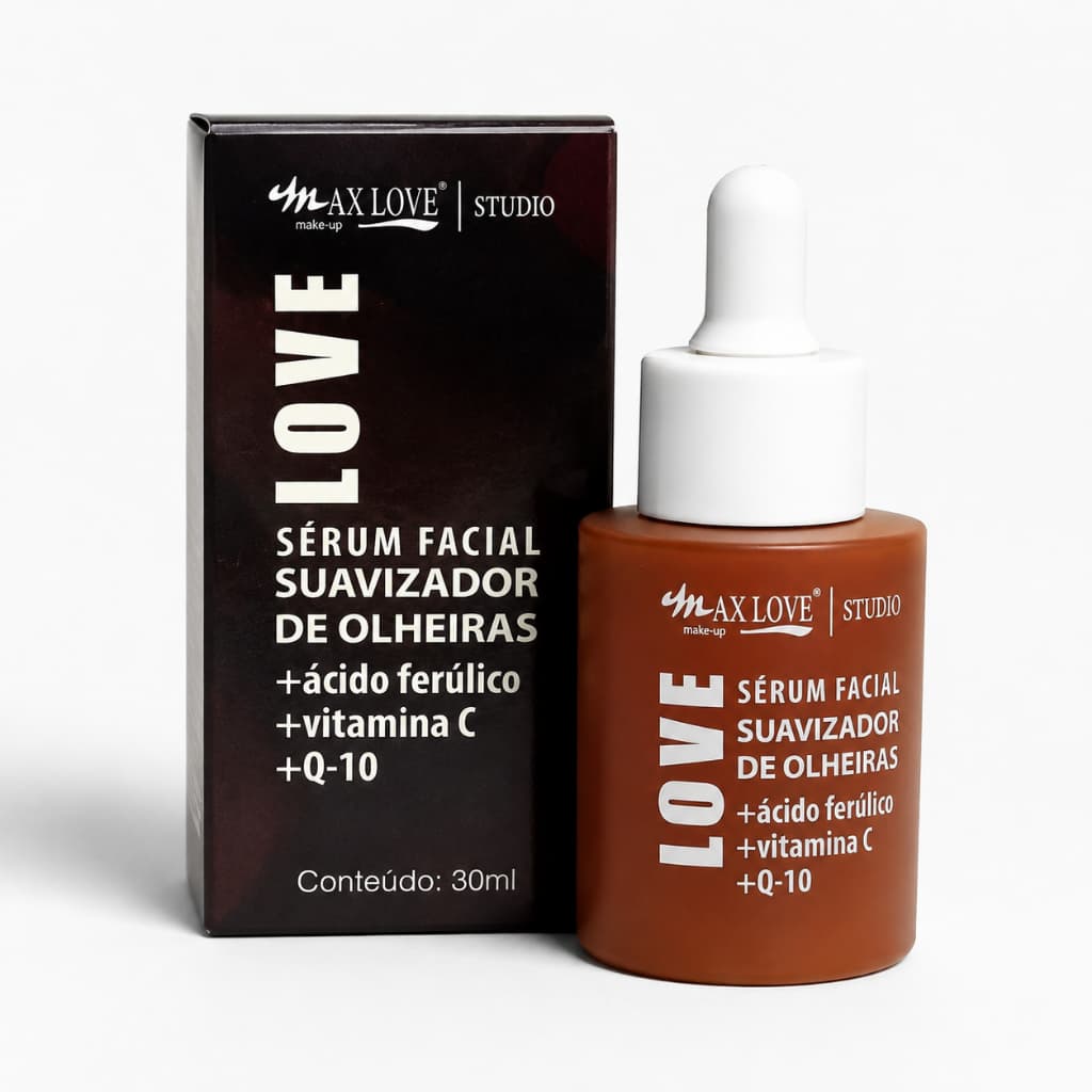 Sérum Área dos Olhos Antiolheiras Bolsas Vitamina C Ácido Ferúlico Q10 Iluminador Hidratante Olhar Cansado Linhas Finas