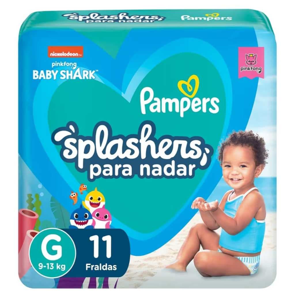 Fralda Descartável Pampers Splashers Piscina G 11 Unidades