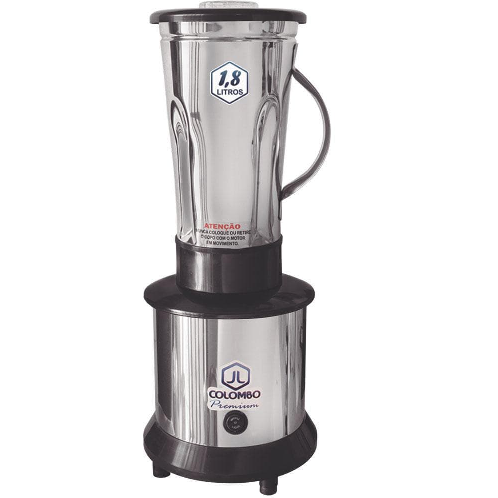 Liquidificador Industrial Alta Rotação 1,8 Litros Inox Potente 800w