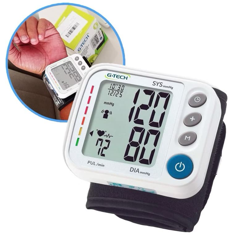Aparelho de Pressão Digital G-Tech GP400 Pulso Automático Cor Branco