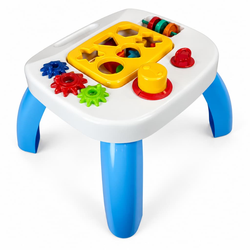 Mesa Didática Mesinha Infantil Forminhas de Encaixe | Brinquedo Educativo | +12 Meses | QUEEN SHOP