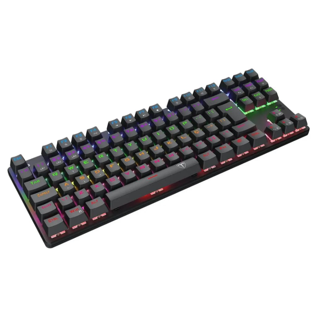 Teclado Mecânico Gamer T-Dagger Bora Rainbow TKL Switch Marrom