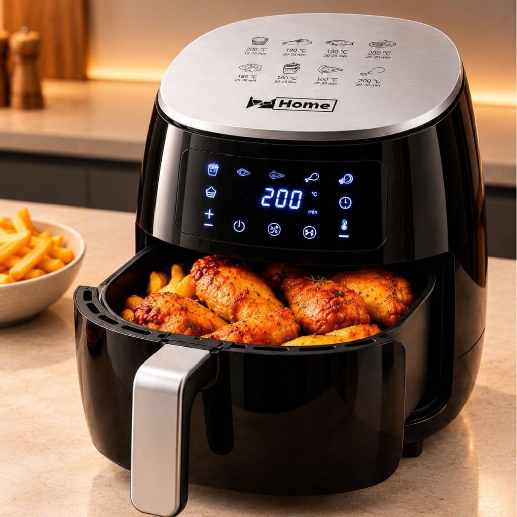 AIR FRYER DIGITAL 4,8L 2400W – FRITADEIRA ELÉTRICA SEM ÓLEO 110V/220V