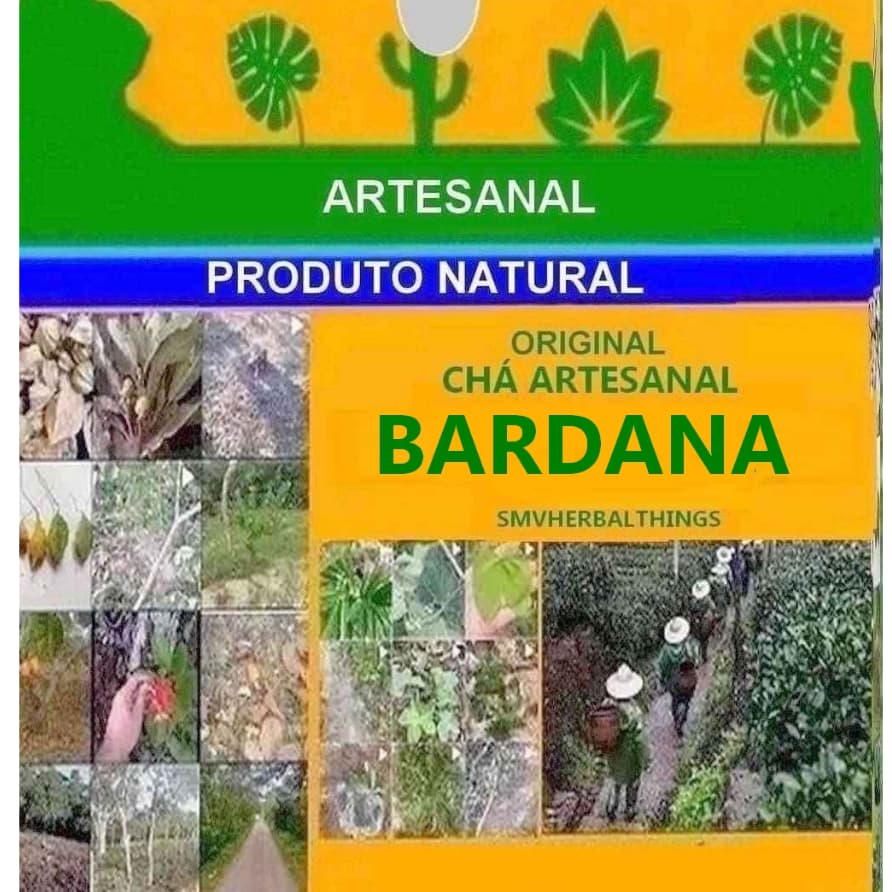 bardana, 100 gramas para cha infusao, smvherbalthings organico