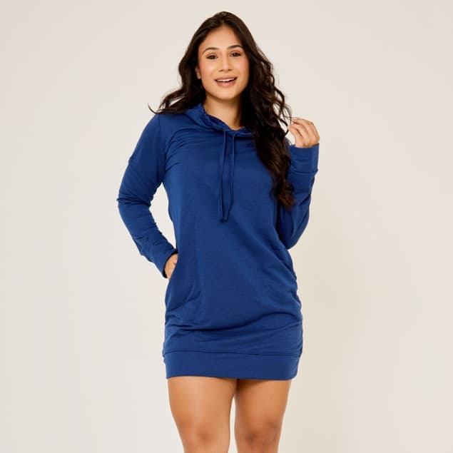 Vestido De Frio Feminino Blusão Vestido Vestidos Moletom Blusão Roupas Femininas