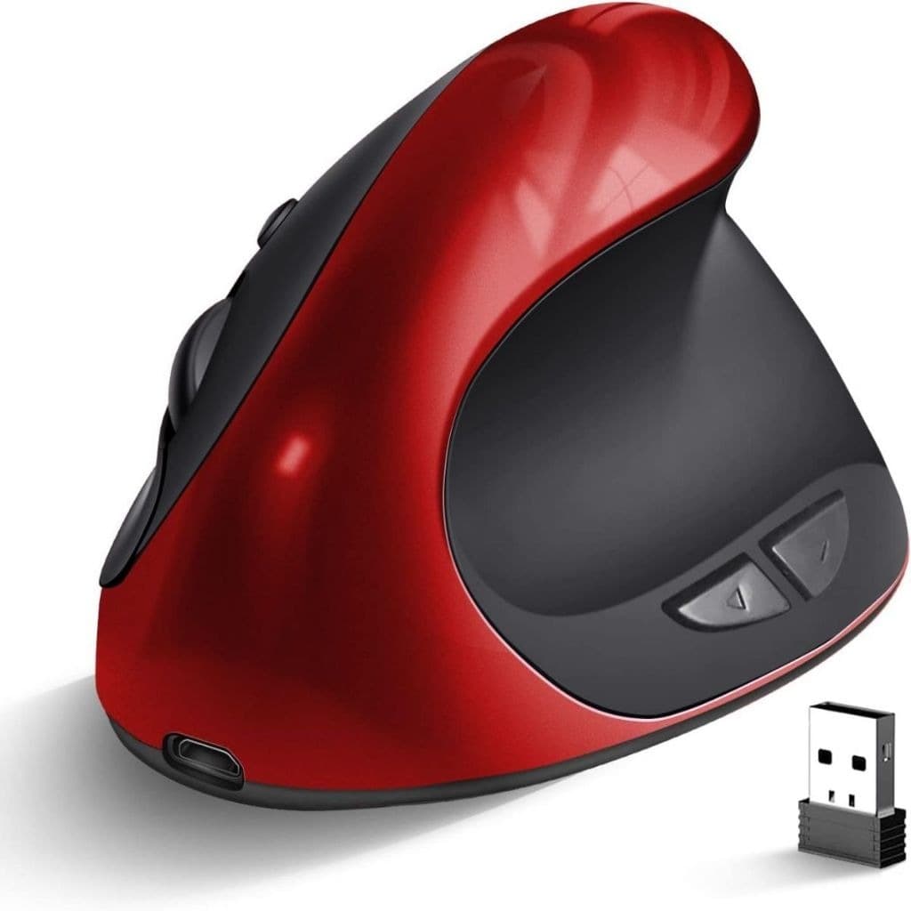 Mouse Vertical Ergonômico Sem Fio 2.4G Anker VT-883 Óptico USB 1600 DPI Conforto Antifadiga