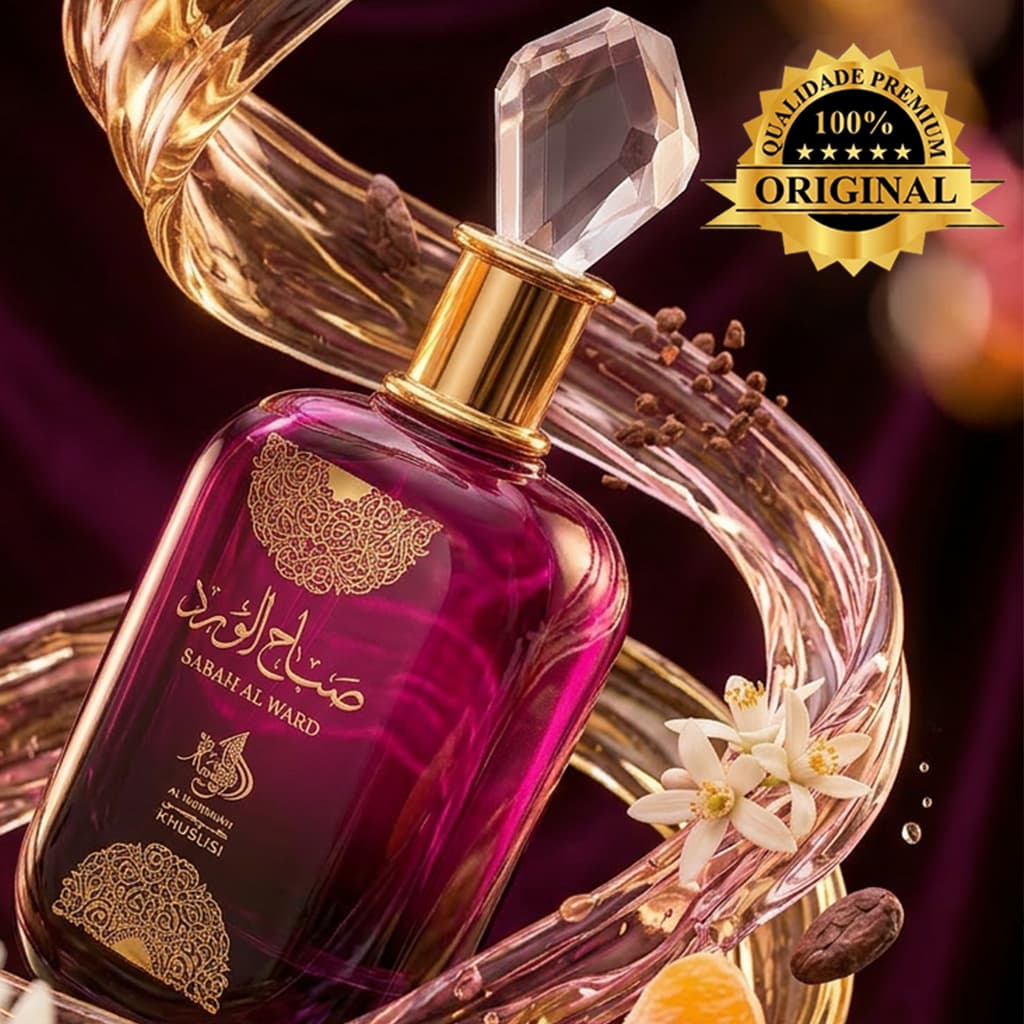 Perfume Árabe Sabah Al Ward 100ml Feminino Original Importado Floral Doce Alta Fixação