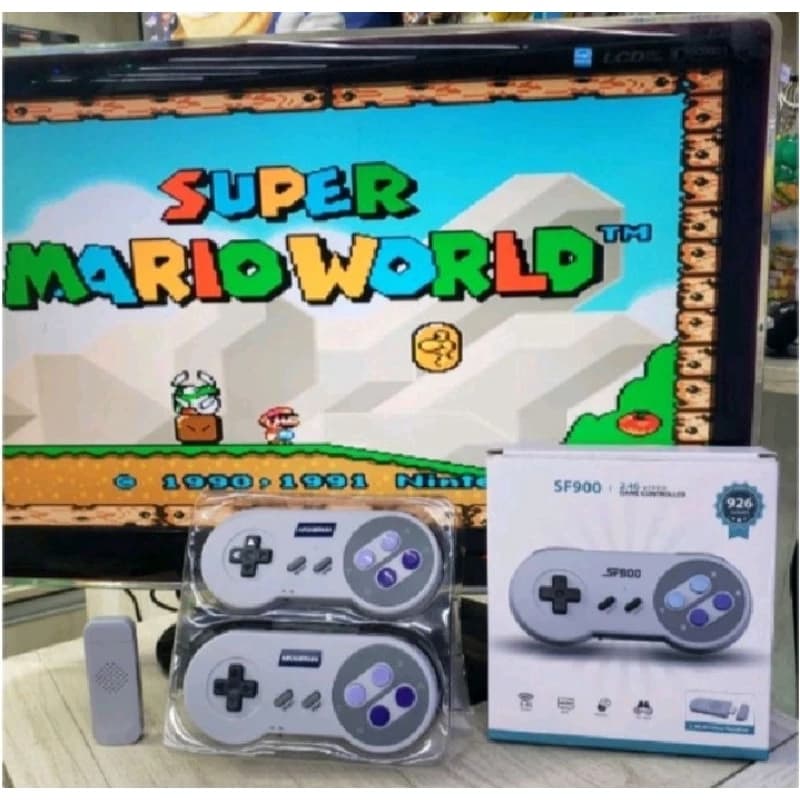 Video Game Retrô SF900 Super Nintendo 2400 jogos + 2 controles s/ fio - Envio Imediato