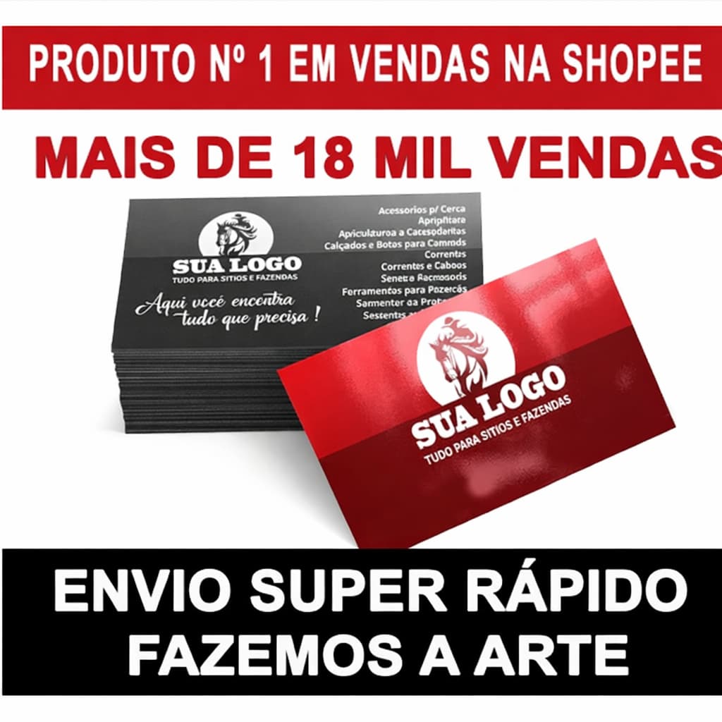 Cartão de visitas 1,000 und ( criamos a arte )
