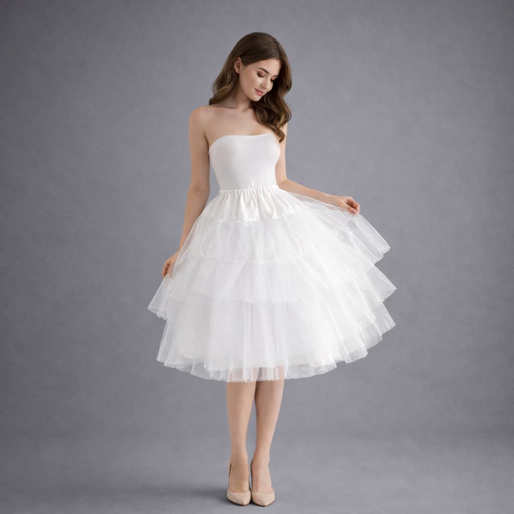 Anágua Saiote Tule Enchimento Vestido Festas Noiva Casamento Candomblé Umbanda Filó Armador Volume Babados Elástica