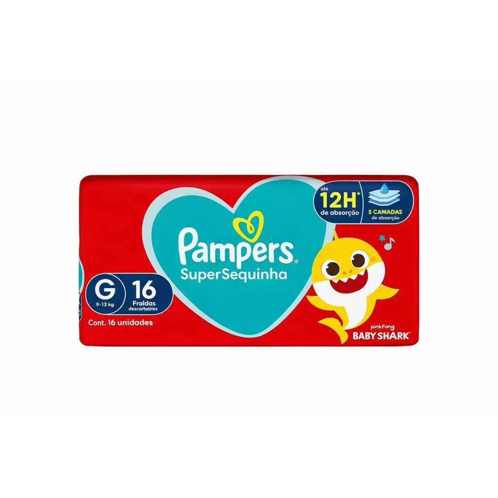 Fralda Pampers Supersec G Com 16