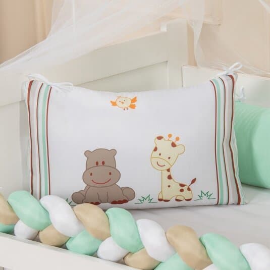 Kit Berço Menino e Menina Enxoval 6 peças Quarto de Bebê Conforto e Segurança