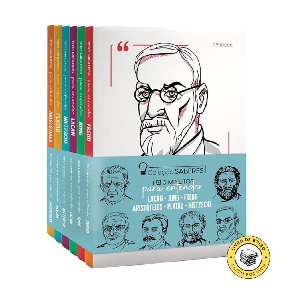 Coleção Saberes - 100 Minutos para Entender Freud, Jung, Lacan, Nietzsche, Aristóteles e Platão