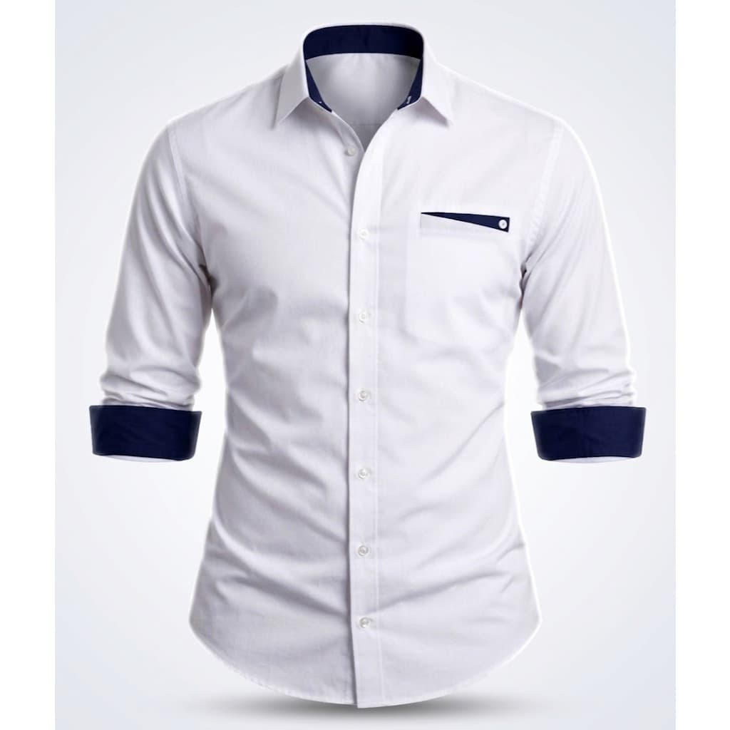 Camisa Social Masculina Manga Longa Slim Fit Premium Estilo Men's