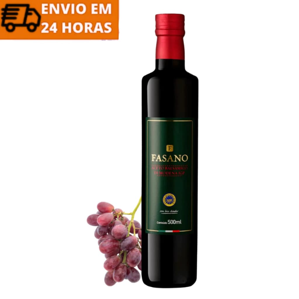 Vinagre Balsâmico Italiano Fasano 35% Mosto de Uva 500ml 