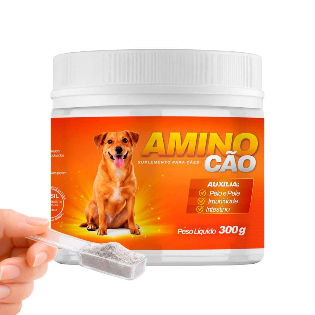 Suplemento Massa Muscular Crescimento Cães - Aminocao 300g