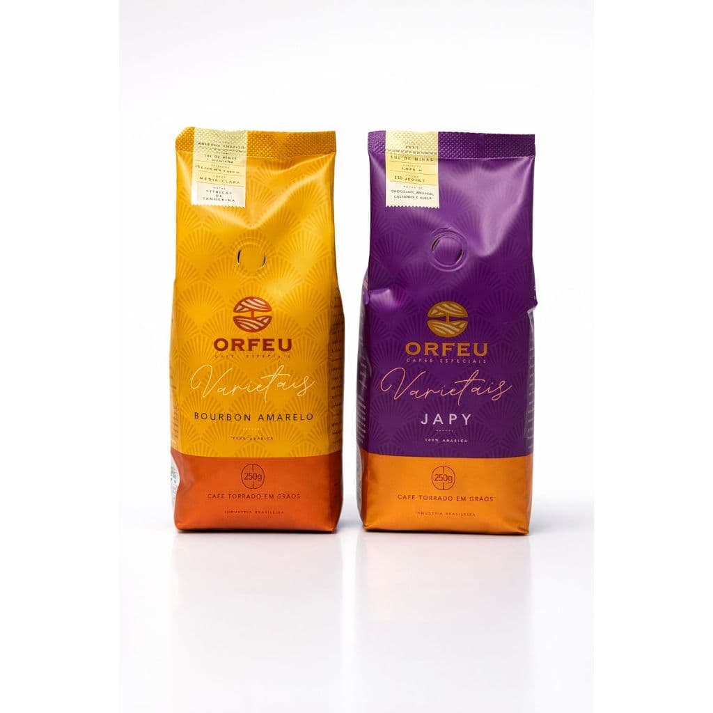 Café Em Grãos Orfeu Bourbon Amarelo E Japy 2 Pacotes 250g cada