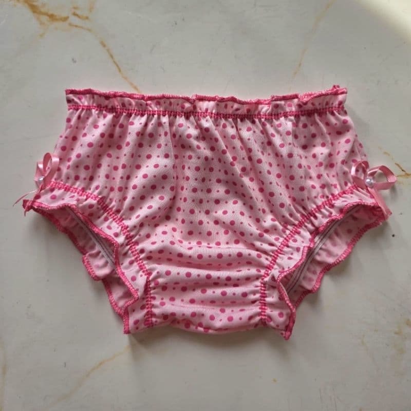 3 Calçolinha Menina Calcinhas Frufru Tapa fraldas Estampadas Confortável