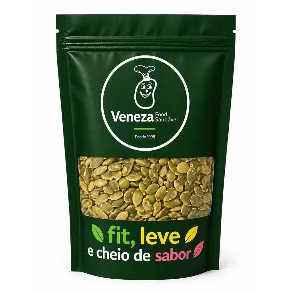 Semente de abóbora torrada com sal (Veneza food saudável) 200 gramas