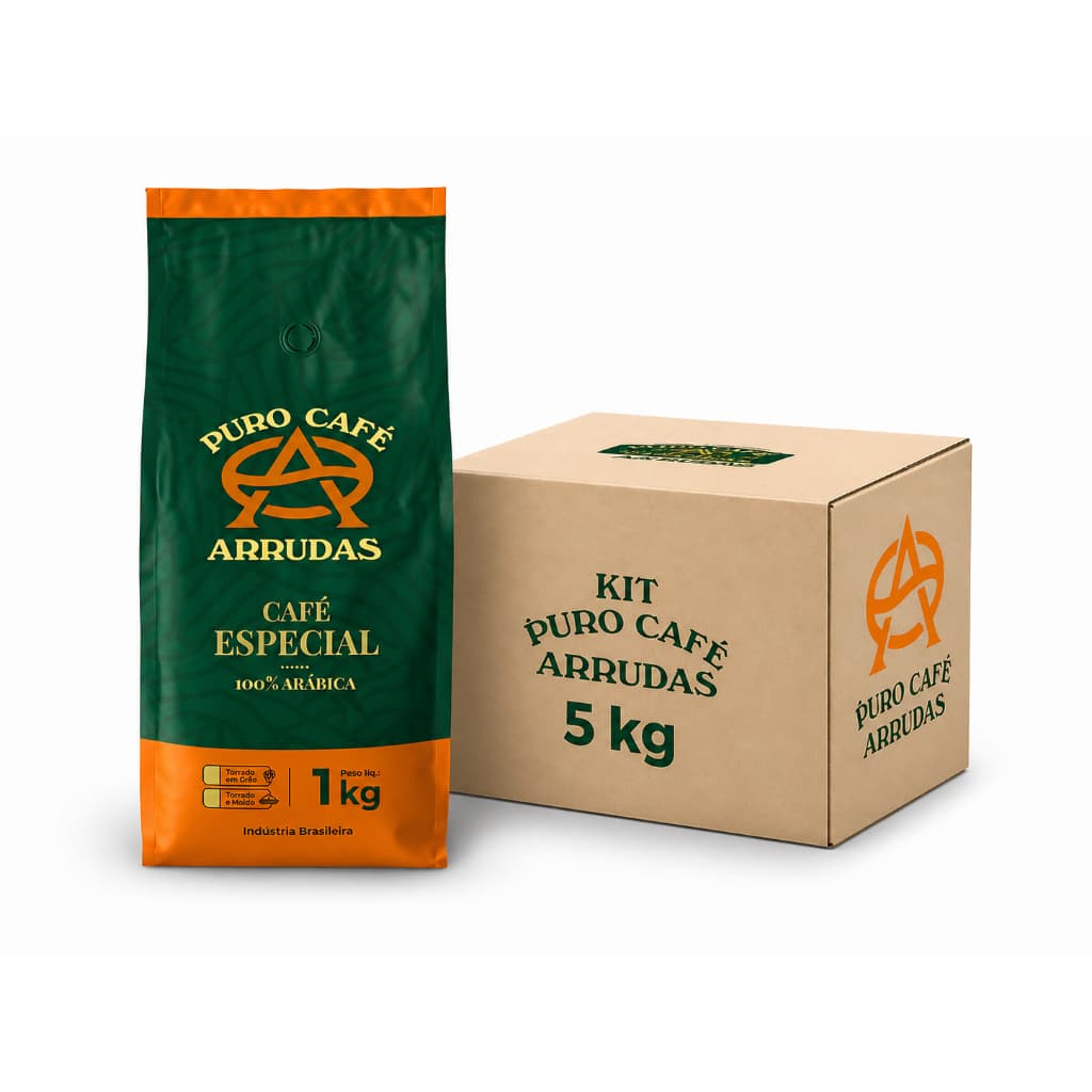 5Kg de Café Especial Artesanal Torrado em GRÃOS 100% Arábica