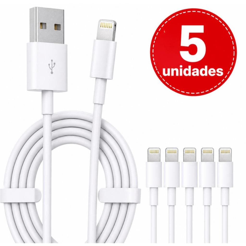 Cabo Lightning Iphone Carregador 1 Metro USB Carregamento Rápido Turbo Atacado Kit e Unidade