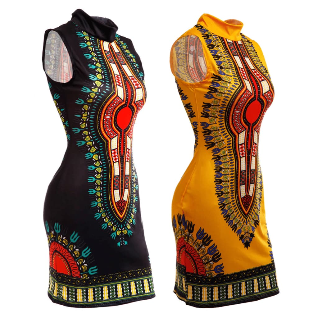 Vestido Curto Feminino Tubinho Vestido Feminino Elegante Vestido Midi Vestido Estampado Preto