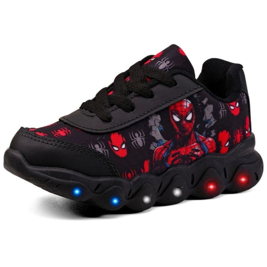 Tênis Infantil Masculino Casual Com Led Pisca Pisca Super Confortável Leve Divertido Acessível