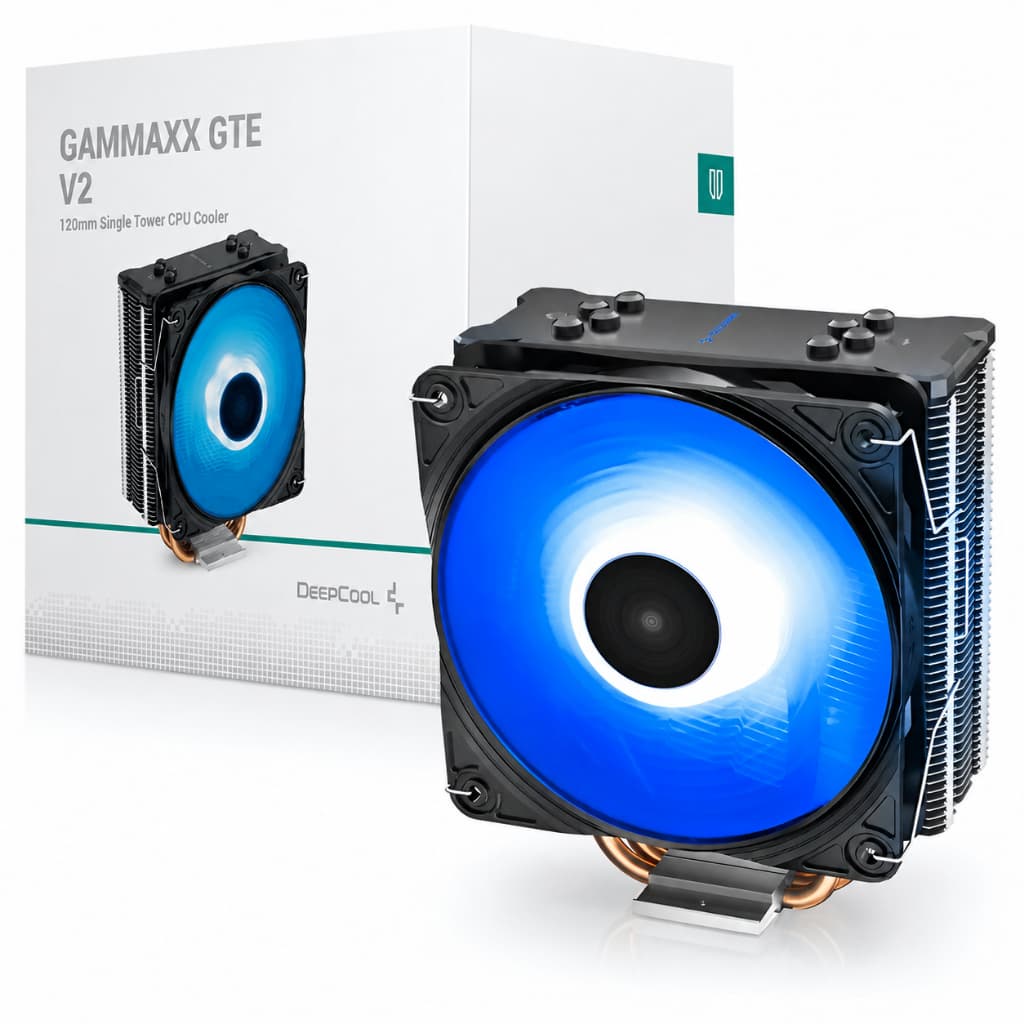Air Cooler para Processador Gamer Deepcool Gammaxx Gte V2 Rgb Com Fan De 120 Mm