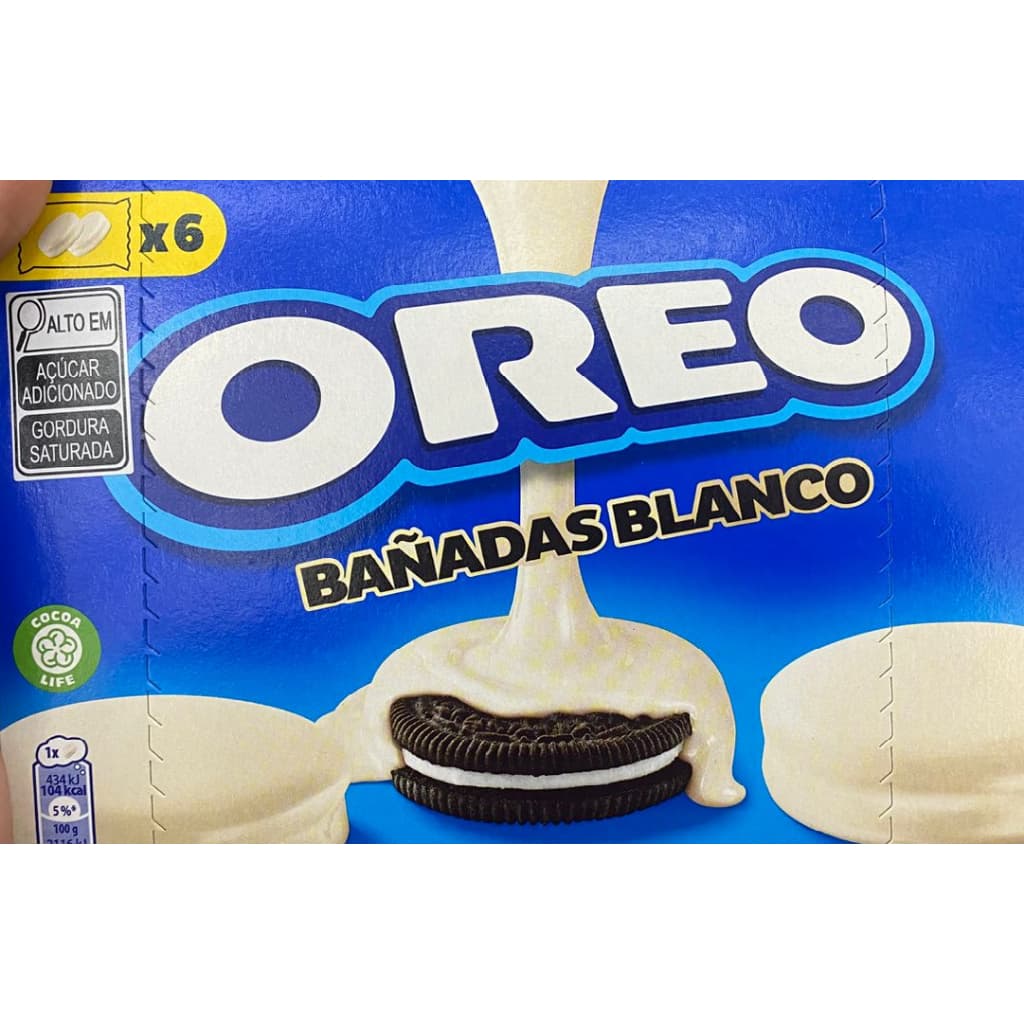 NOVIDADE | Biscoito Oreo Original Importado Coberto Chocolate Branco 246g