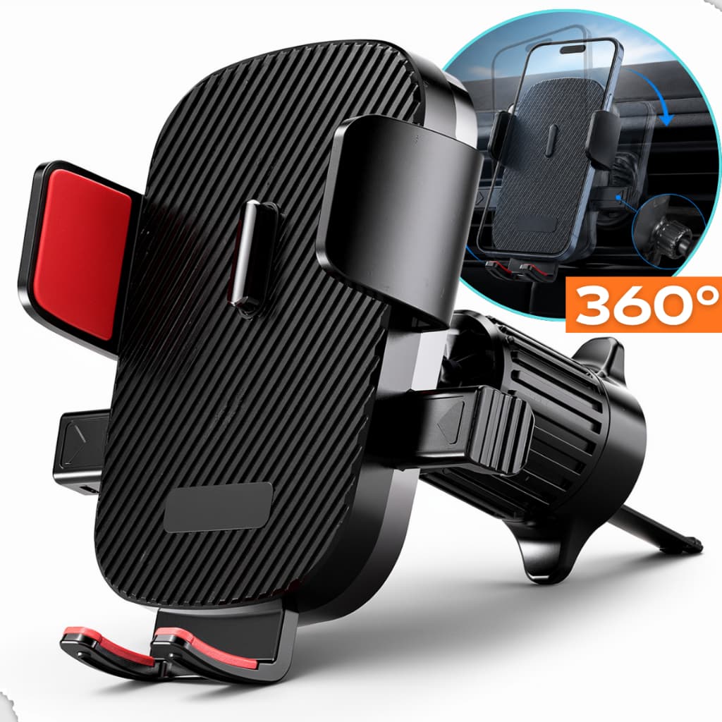 Suporte De Celular Para Carro Rotativo 360° Suporte Veicular Universal Saida de Ar