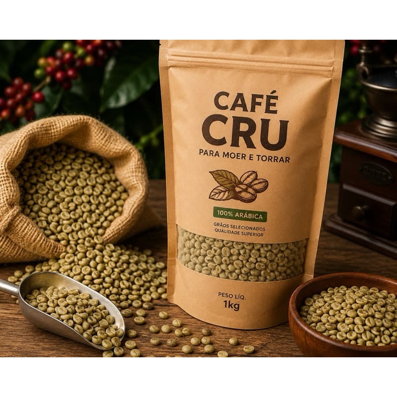 1kg de café cru limpo em grãos arábica mehor qualidade da região para torrar e moer