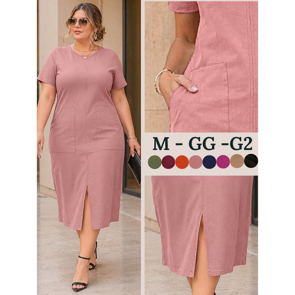 Vestido feminino elegantes plus size casual vestido femininas moda verão longa basica roupa feminina versatl grande