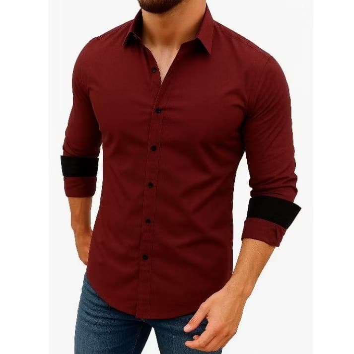 Camisa Masculina Social Manga Longa leve e confortável