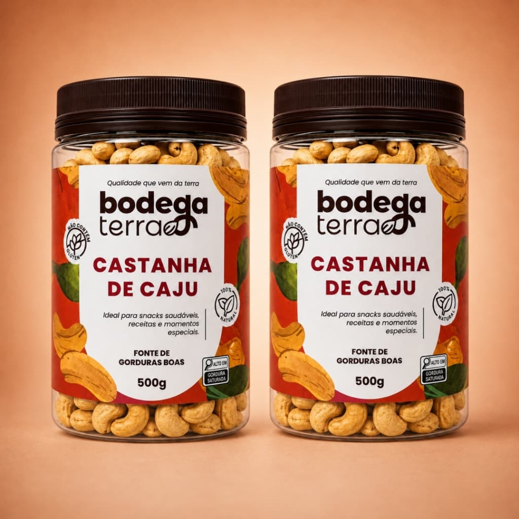 Castanha De Caju Torrada e Salgada 1Kg ou 500g Premium Sem Glúten Natural Snack Saudável Tipo W1
