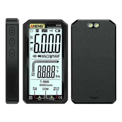 Multímetro Digital ANENG 620A True RMS Display LCD 4,7 Polegadas Auto Range AC/DC Profissional 6000 Contagens